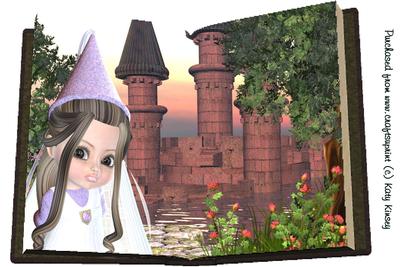 Once Upon a Time Storybook A4 Card Front