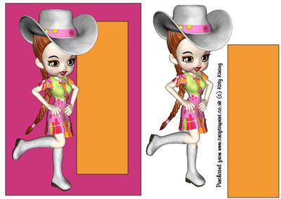 Bright Line Dancer or Cowgirl Topper
