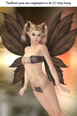 Beneath Golden Skies Fairy A4 Card Front