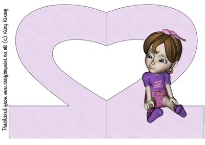 Your Second Birthday Number 2 Shaped Card - Girl