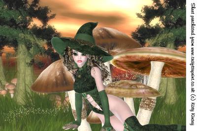 Beautiful Witch A4 Card Front