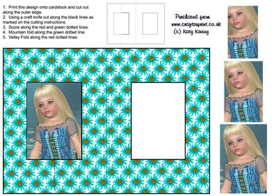 Jenny Foldback Card with Simple Pyramage
