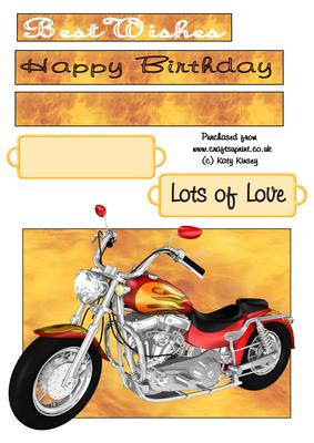 Get Your Motor Running Motorbike Topper Sheet