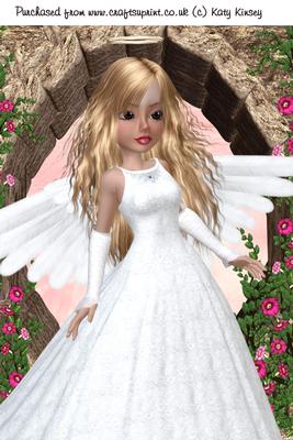 Angel Delight A4 Card Front 1 in Blonde