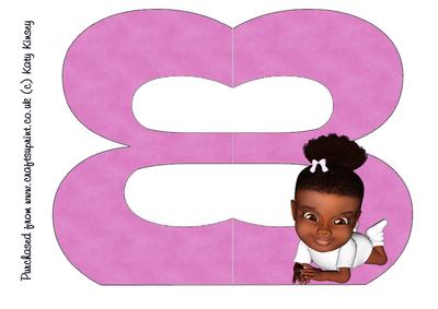 Your 3rd Birthday Number 3 Shaped Card Girl 2