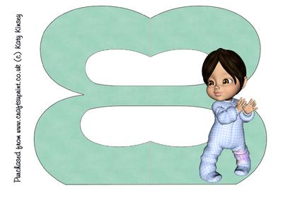 Your 3rd Birthday Number 3 Shaped Birthday Card Boy 1