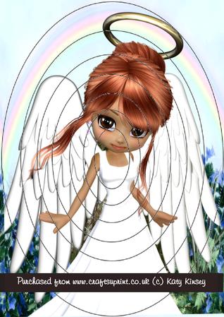 Rainbow Angel A4 Tunnel Card Kit
