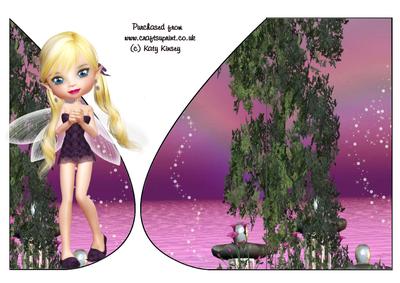 Selena Fairy Tear Drop Card