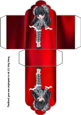 Little China Girl in Black Tag Box
