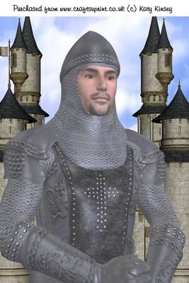 Brave Knight and Castle A4 Card Front