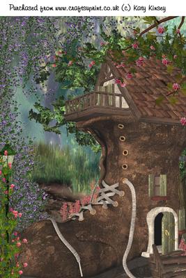 Old Lady Who Lived in a Shoe A4 Card Front