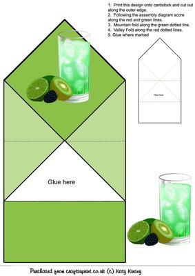 Kiwi Cooler Pop Up Spring Card