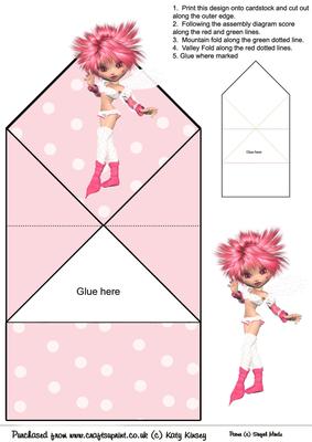 Cherry Pop Fairy Pop Up Spring Card