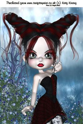 Beautiful Belladonna A4 Card Front