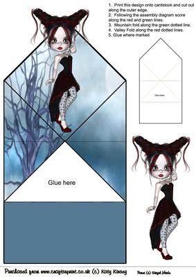 Beautiful Belladonna Pop Up Spring Card