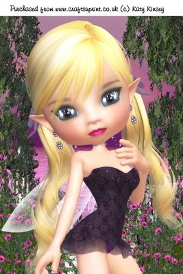 Selena Fairy A4 Card Front