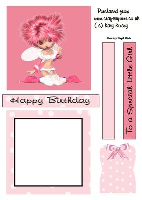 Cherry Pop Fairy Shaker Card