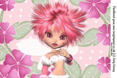 Cherry Pop Fairy A4 Card Front 2