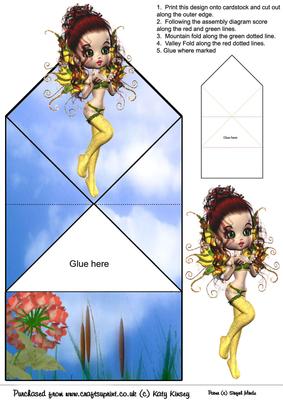 Sunshine Fairy Pop Up Spring Card