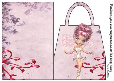 Lou Lou Fairy Handbag Card