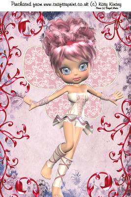 Lou Lou Fairy A4 Card Front