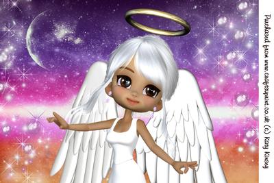 Sweet Angel A4 Card Front