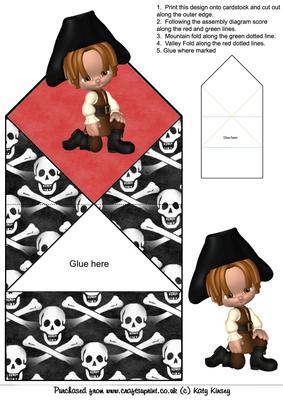Little Pirate Pop Up Spring Card
