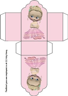 Rosie in Her Pink Party Dress Tag Box