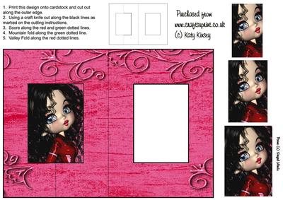 Astrid Foldback Card with Simple Pyramage
