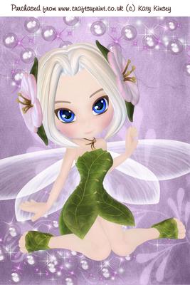 Fairy Bubbles A4 Card Front