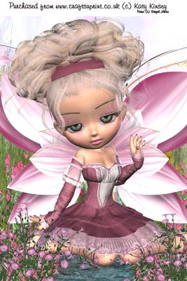 Cassie Fairy A4 Card Front