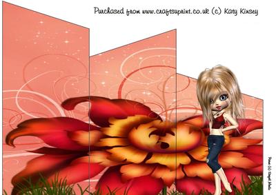 Teresa Cascade Card