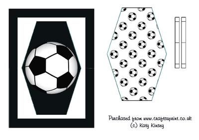 Football Crazy in Black Flip Card Sheet