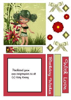 Regan Fairy Shaker Card