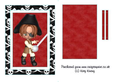 Yo Ho Ho Pirate Flip Card Sheet