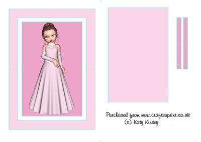 Pink Princess Flip Card Sheet