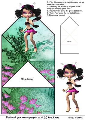 Elise Fairy Pop Up Spring Card