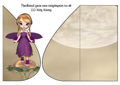 Louise Fairy Tear Drop Card