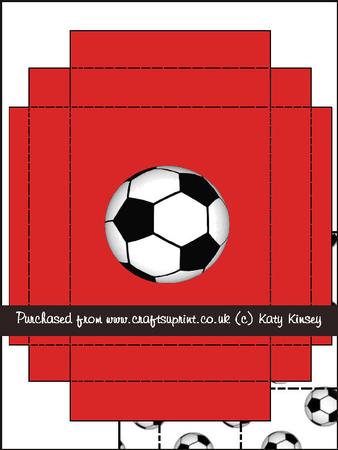 Football Crazy Large Gift Box Kit in Red