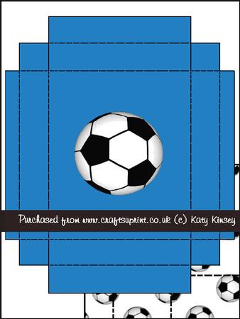 Football Crazy in Blue Large Gift Box Kit