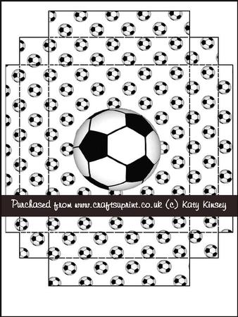 Football Crazy in Black & White Large Gift Box Kit