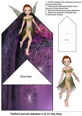 Neverland Fairy Pop Up Spring Card