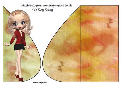 Clara Tear Drop Card