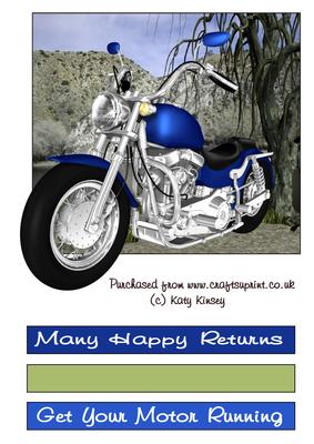 Born to Be Wild Motorcycle Topper Sheet