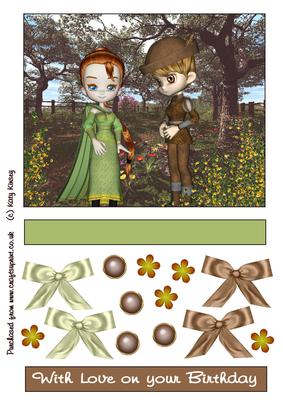 Robin Hood and Maid Marion Topper Sheet