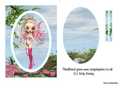 Elinor Fairy Oval Flip Card Sheet