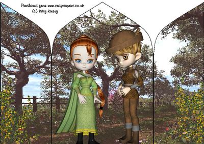 Robin Hood and Maid Marion Gatefold Card
