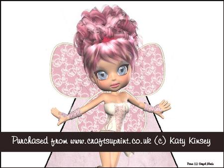 Lou Lou Fairy 3D Pyramid Stand Up Card Kit