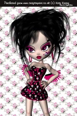 Rock and Roll Fairy A4 Card Front 1