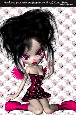 Rock and Roll Fairy A4 Card Front 2
